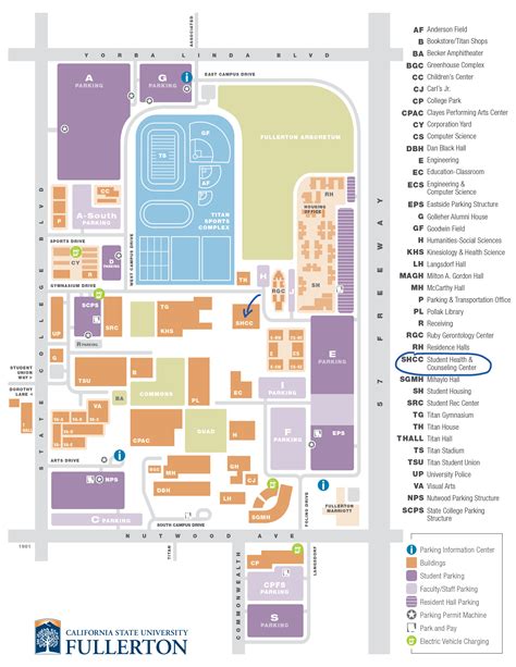 csu fullerton map